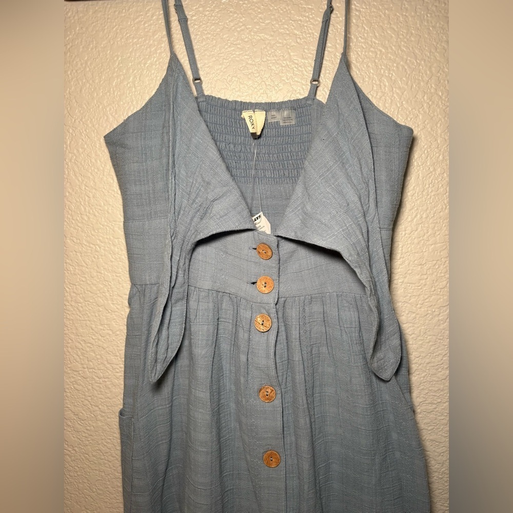 Roxy Cali Sun Dress Light Blue Women’s Medium NWT - Picture 10 of 14